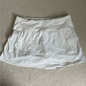 Lululemon Pace Rival skort in white
